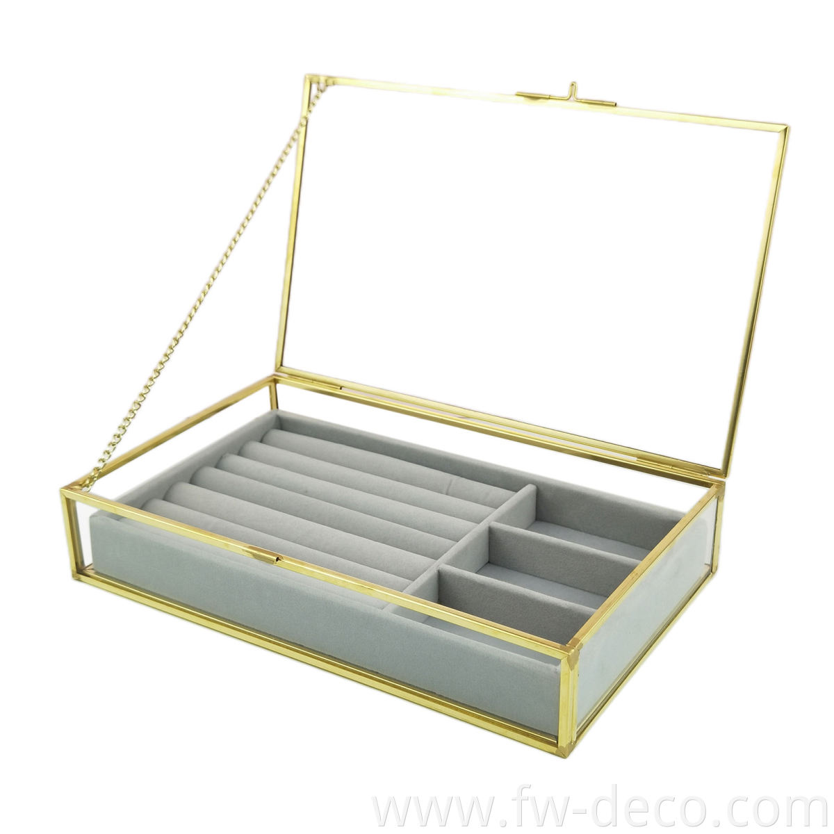 Glass Jewelry Box